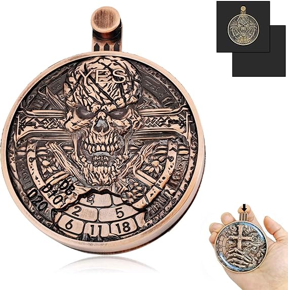 Roulette Dice Spinner 3.0, Full Zinc Alloy Housing Metal D&D Dice, Press-Type Rolling and Precision Read, Include Gift Case for DND Dice Set, RPG Role Playing Table Game Gifts (Red Copper)