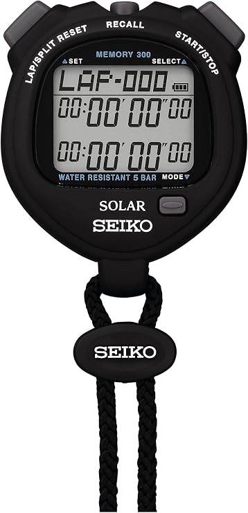 Seiko Standard Solar Stop Watch Svaj001