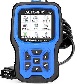 AUTOPHIX 7210P+ Fit for GM Chevy OBD2 Scanner, Full System Diagnostic Tool with All Reset Services for GM/Chevy/Buick/Cadillac, OBD2 Functions Code Reader with EPB/BMS/ETCS/Oil Reset ABS Bleeding