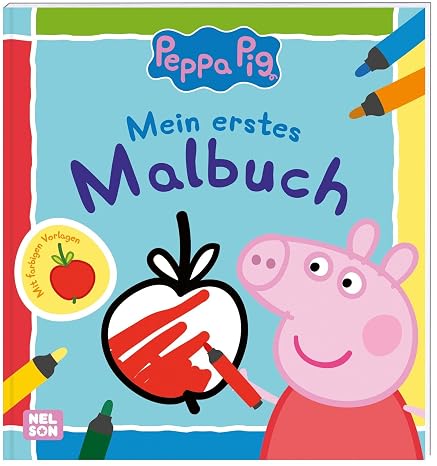 Peppa Wutz Ausmalbilder: Mein erstes Malbuch: Mit farbigen Vorlagen Kinderbeschäftigung ab 2