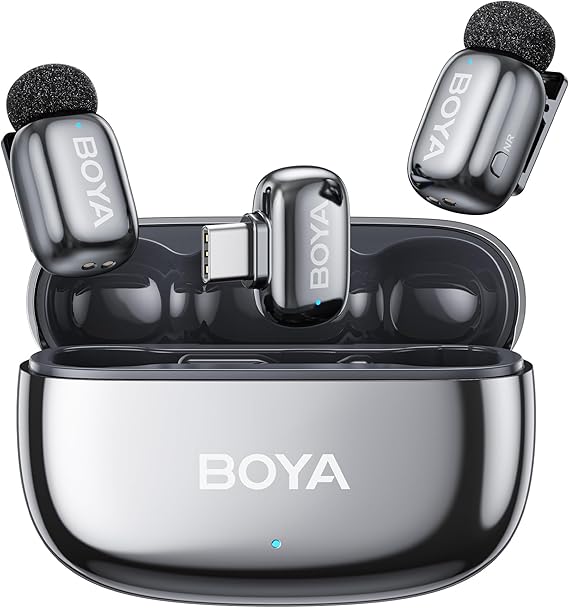BOYA mini 2 Wireless Lavalier Microphone for iPhone 15/16/17 & Android