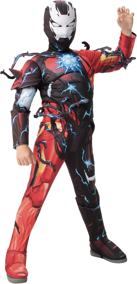 Rubies Boy's Marvel Spider-Man Maximum Venom Deluxe Venomized Iron Man Costume, Small