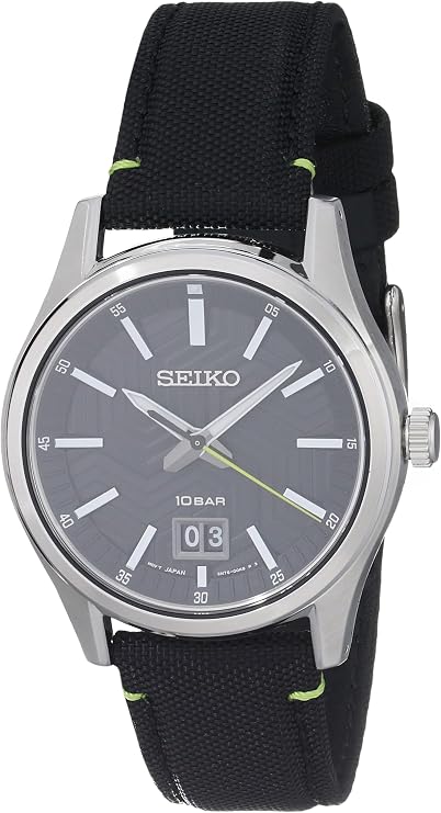 Seiko Essentials SS Quartz Black Dial