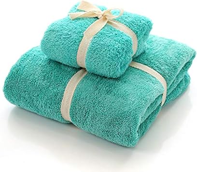 BUYTER Coral Fleece Cover Lint Face Bath Towel Set