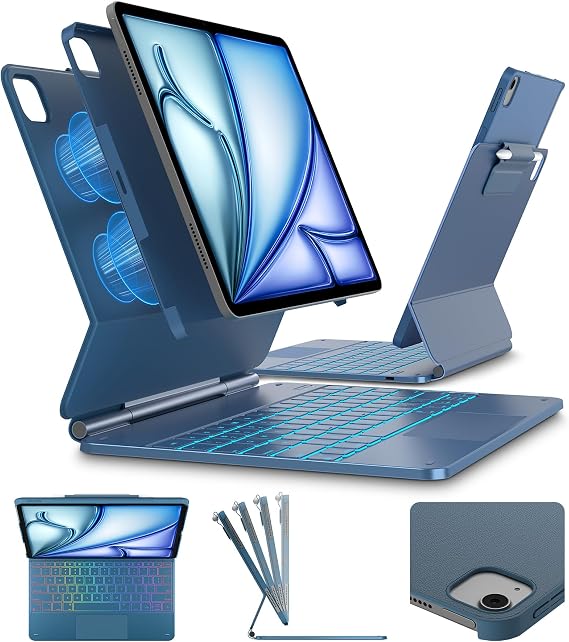 typecase Edge+ Keyboard Case for iPad Air 13/Pro 12.9, Multi-Mode Back Case