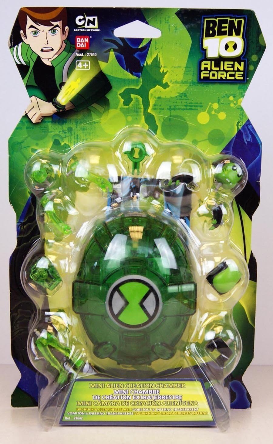 Ben 10 - 27642 - Alien Force - Mini Alien Creation Chamber - Green with Upchuck & Clear Heatblast