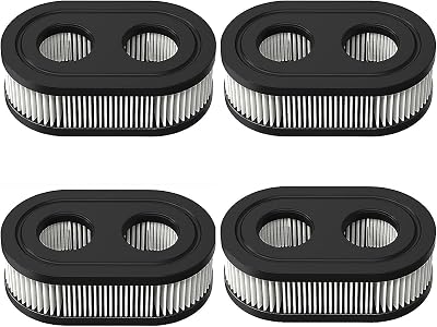 4Pack Air Filter, Suitable for 593260 798452 334404Series Engine 550E 500EX 550EX 625 575EX 4247 5432 5432K 09P00 09P702 Lawn Mower Air Filter Mower Series Engine