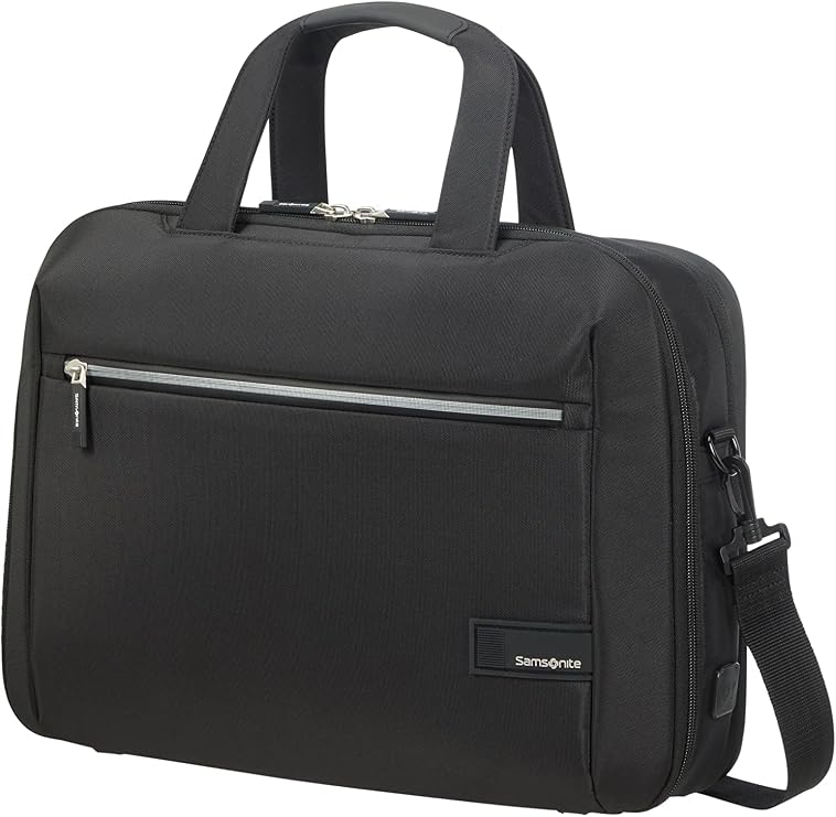Samsonite Litepoint - Expandable Laptop Bag 15.6 Inch, 40.5 cm, 17.5/22 l, black (black)