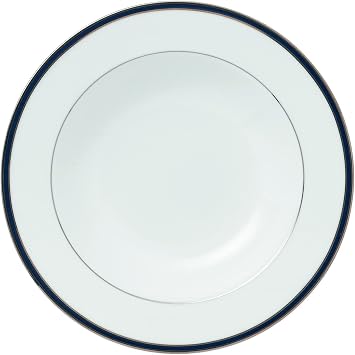Royal Doulton Signature Blue Rim Soup Bowl, 9", White