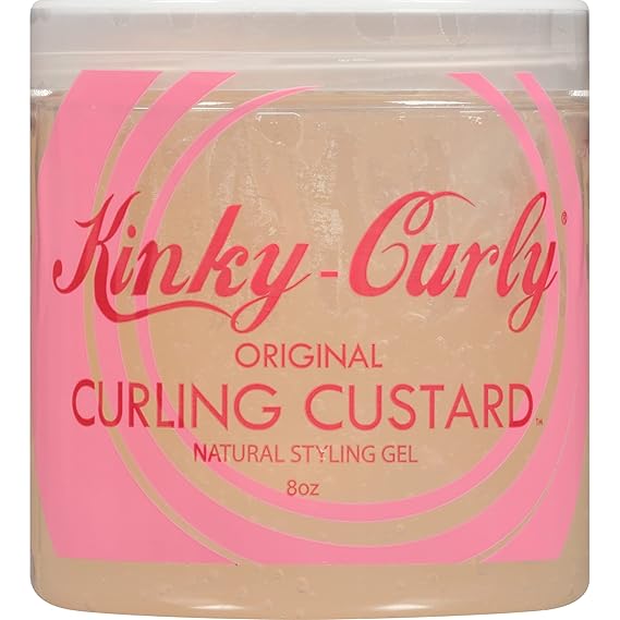 U/S/Kinky Curly Curl Cusard Gel 8oz - Definition Enhancing, Frizz-Fighting Formula for Textured Curls