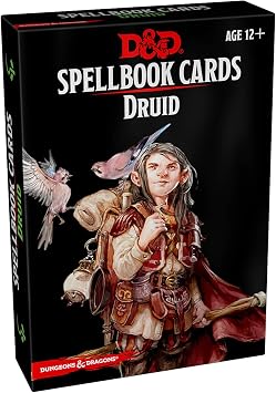 Dungeons & Dragons Spellbook Cards Druid D&D Accessory, Black