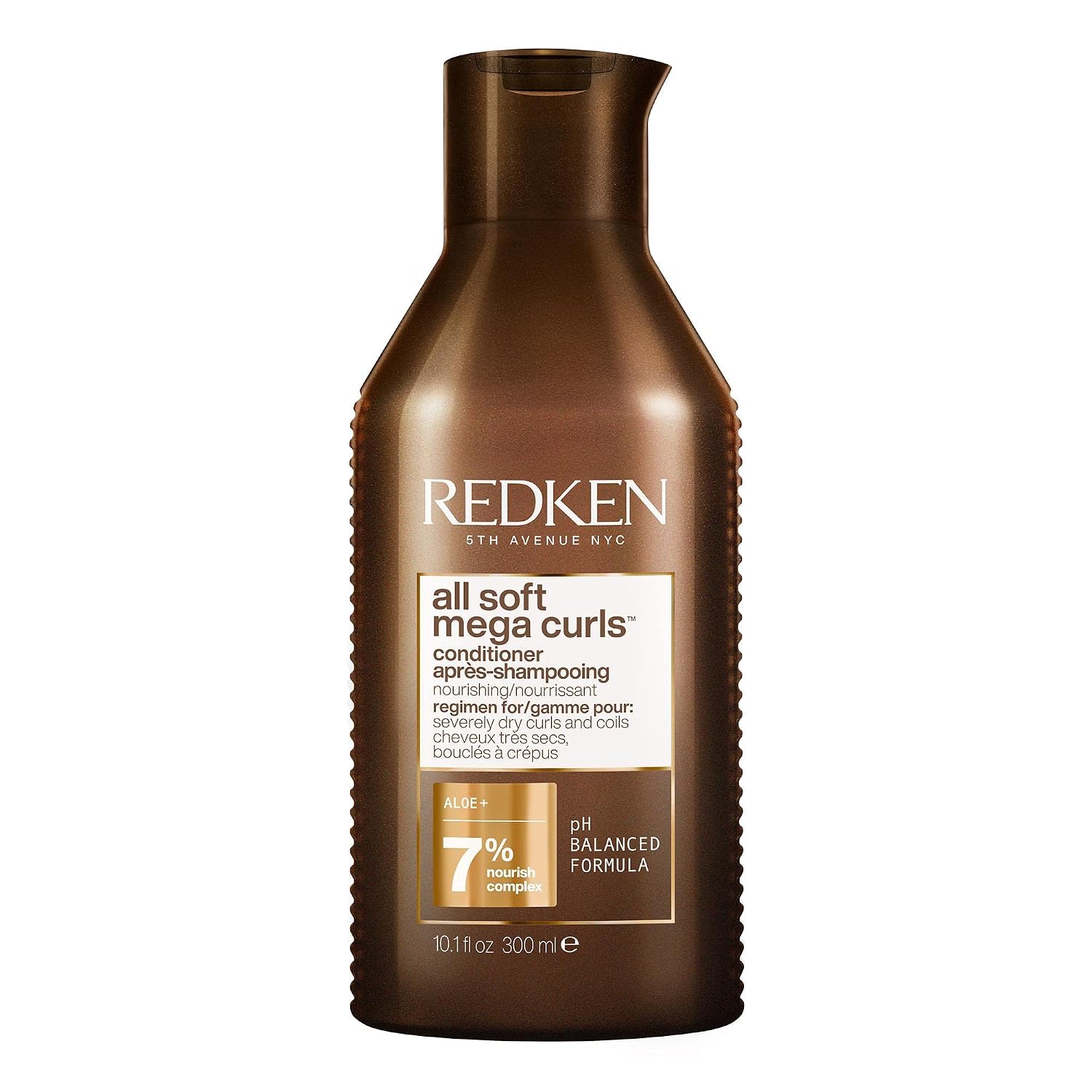 Redken Conditioner for Curly or Frizzy Hair Invigorates Tames & Hydrates Dry Hair with Aloe Vera All Soft Mega Curls Conditioner 300 ml