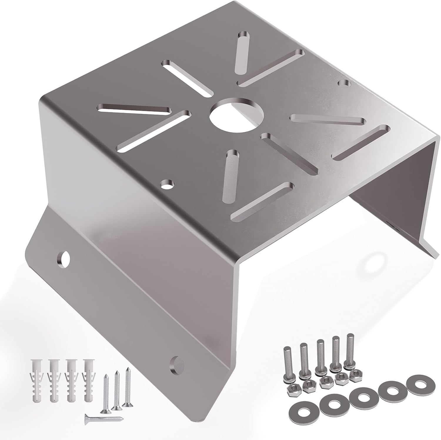 Universal Corner Mount for Security Camera Stainless Steel Mounting Corner Bracket Gives Bigger Field of Vision for Cameras Wall Mount Corner Fits for CCTV Camera, LED Wall, Stage Lights, Solar Panel