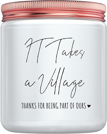Thank You Gifts for Women - Teacher Appreciation Gifts, Candle Gift for Nanny Babysitter Coach Day Care, Thanksgiving & Christmas Day Gift for Teachers Friends