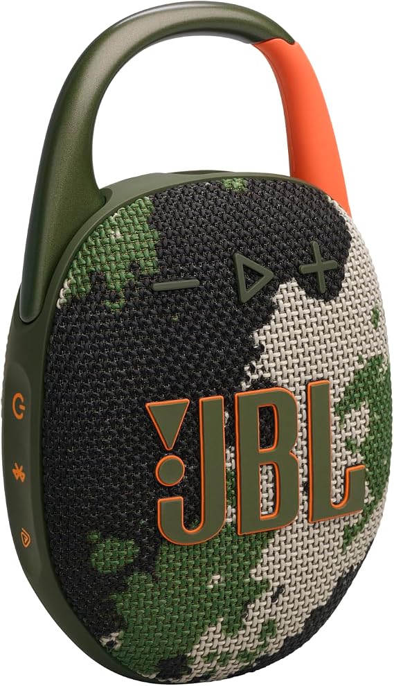 JBL Clip5, Bluetooth Hoparlör, IP67, Squad | JBL Pro ses, derin bas ve çalma zamanı artırma fonksiyonu, su geçirmez ve toz geçirmez, 12 saat çalışma süresi