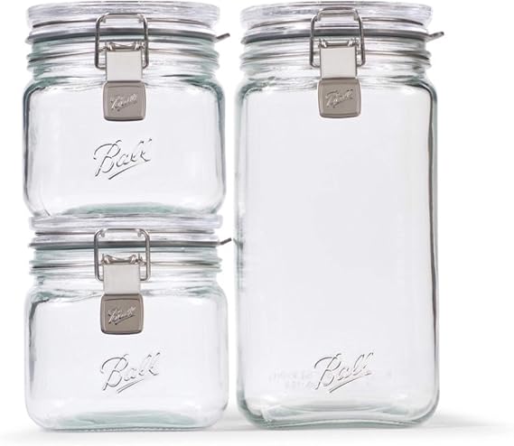 Ball Storage Latch Jars, 3-Pack