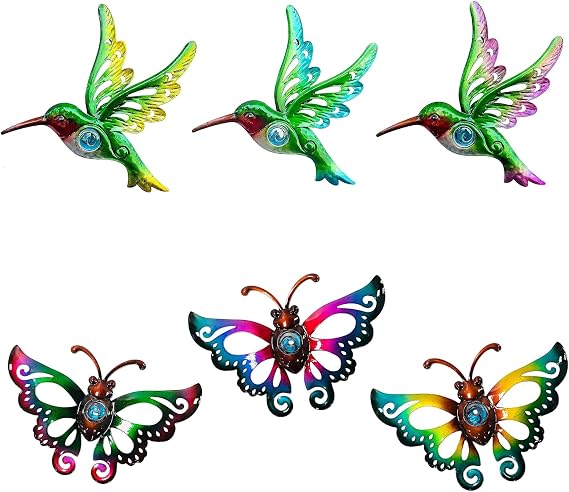 Butterfly Hummingbird Wall decor Garden Decor