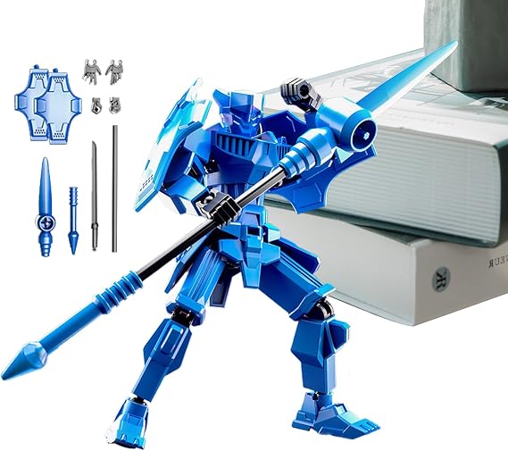 Action Figure Model, Shield of Justice Lucky Doll Warrior 13 Multi-joint Action Figure Toy,Multi Jointed Movable Robot | Full Body Mechanical Toy, 13cm/5.12inch -Jointed Robot Unique Collectibles