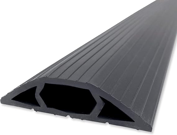 Floor Cord Cover and Cable Protector for Cable Management, 3 in. x 5 ft., Gray, 6000-G5C