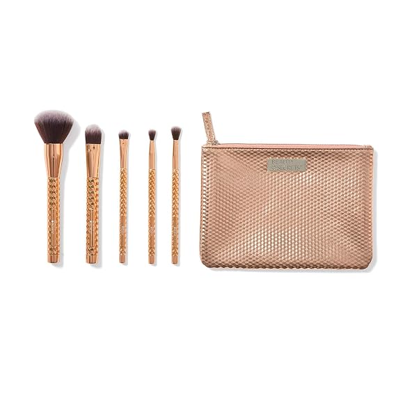 Beauty Secrets Rose Gold 6 Piece Cosmetic Brush Set