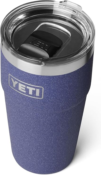 YETI Rambler 20 oz (591 ml) Stackable Cup with Removable Magslider Lid, Stainless Steel Vacuum Insulated Coffee Cup, Moon Dust
