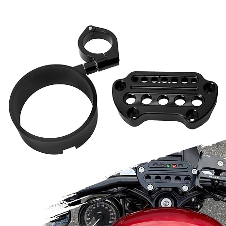 Speedometer Relocation Bracket Kit Fit for Harley Sportster XL 1993-2022 | Speedometer Ring Handlebar Clamp Bracket Kit Fit For Sportster XL 1200 883 XL883 XL1200 Iron 883 Forty Eight 72 48 93-2022