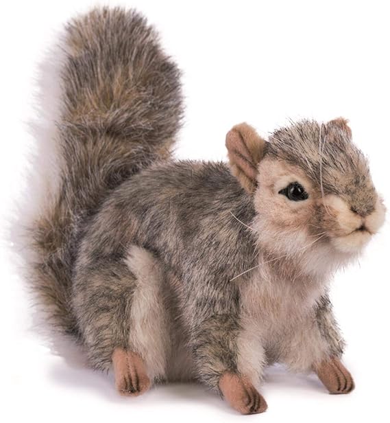 Hansa Sitting Squirrel Plush, Gray, 36 months to 1200 months
