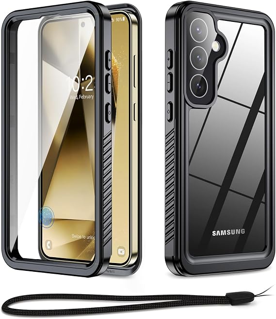 Beeasy for Samsung S24 PLUS Case Waterproof-Shockproof Dustproof 360 Degree Full Body Heavy Duty Cover Built in Screen Protector- Galaxy S24 PLUS Protective Phone Case 6.7 inch Black