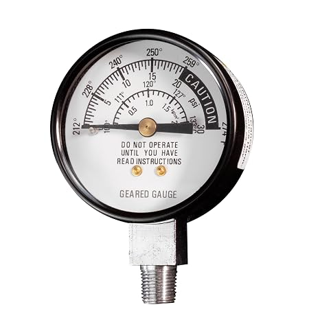 All American pressure cooker steam guage.