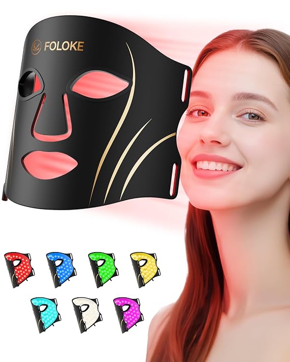 LED Light Therapy Mask Skin Care Mask, LED Red 6305nm & NIR 830nm Home Use
