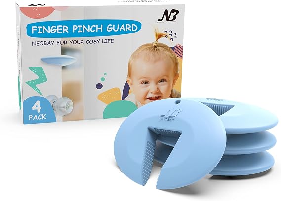Neobay Silicone Door Pinch Guard, Prevents Finger Pinch & Door Slamming