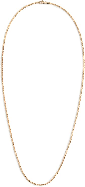 Miansai Men's Rope Chain Necklace, Polished Gold, One Size
