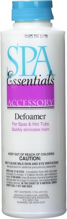 Spa Essentials 32424000 Defoamer for Spas and Hot Tubs, 1-Pint