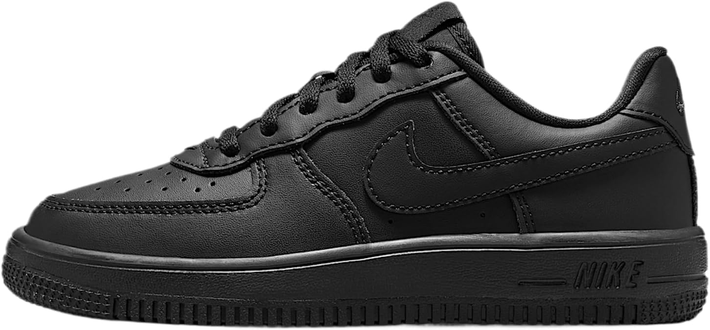 Nike Force 1 Low EasyOn Little Kids' Shoes (White/White/White)