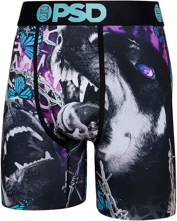 PSD Men's Beauty & Beast Boxer Briefs, Black, XL