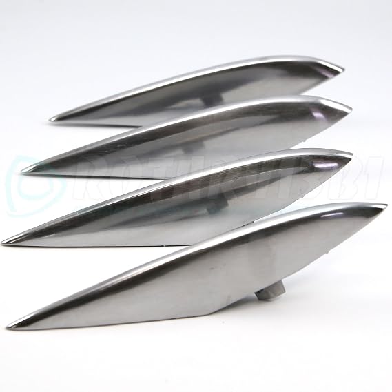 Rotary13B1 Aluminum RX-8 Fender Strakes - Polished Finish
