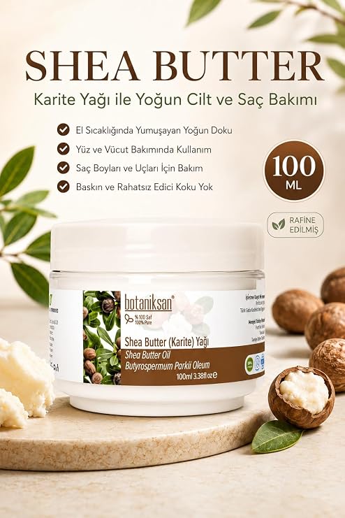 Botaniksan Shea Butter (Karite) Yağı 100ML