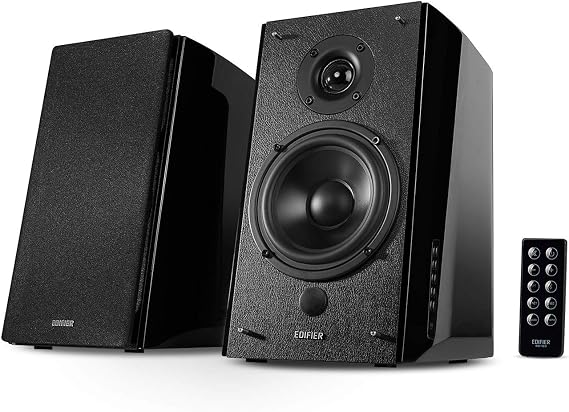 Edifier R2000DB Bluetooth Active Bookshelf Speakers - Powered Near-Field Studio Monitors Computer Speaker - Optical Input - 120 Watts RMS - Black
