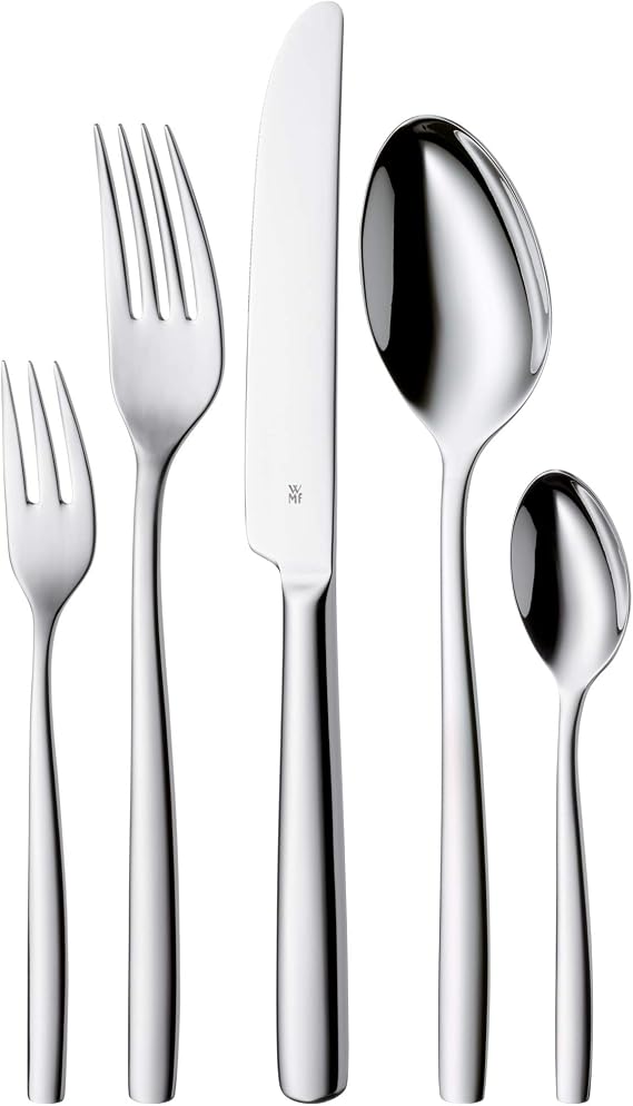 WMF Palma Cromargan Cutlery Set for 12 People, Silver, 60-Piece