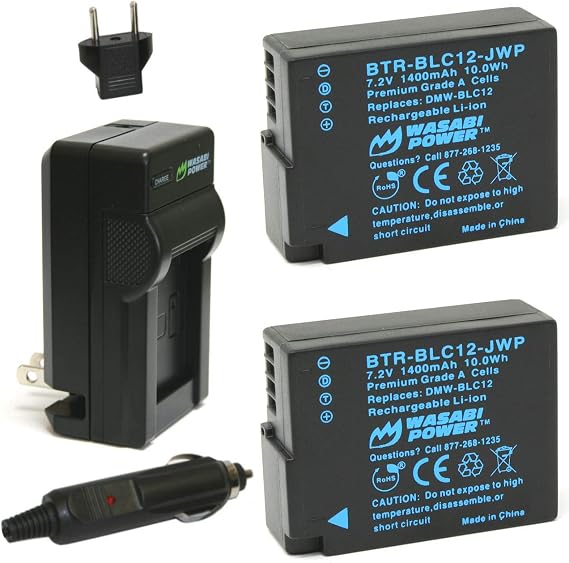 Wasabi Power Battery (2-Pack) and Charger for Sigma BP-51 and Sigma dp1 Quattro, dp2 Quattro, dp3 Quattro, fp, fp L
