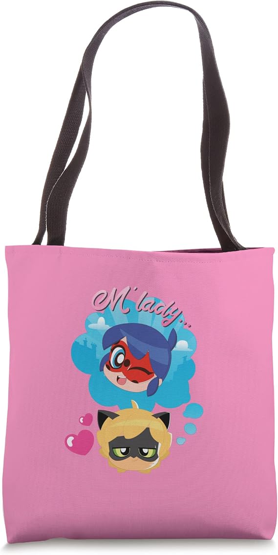 Miraculous Ladybug Chibi Collection Cat Noir M'Lady Tote Bag