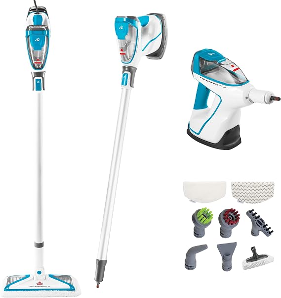 BISSELL PowerFresh Slim 3in1 Steam Mop & Handheld Steamer, Extension Wand, OnBoard Tool Kit, MultiSurface Cleaner for Sealed Hard Floors 2075A
