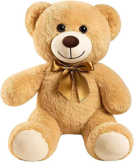 35 CM Brown Teddy Bear, Small Teddy Bear with Soft Plush, Brown Stuffed Animal, Huggable Gift For Birthday, Valentine's Day, Anniversary