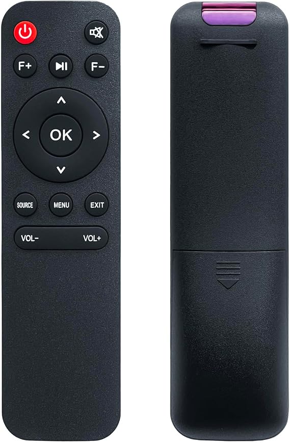 Replacement Remote Compatible with Lisowod L02 Portable Projector. | 1-Pack fit ONOAYO AY3,Salange P90A Also,Precise Control, Qquick Bbutton Response, and Long-Llasting Durability.By Molgoc.