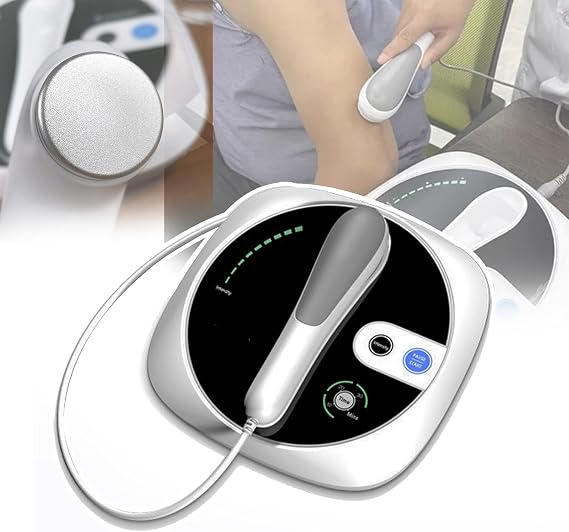 1Mhz Portable Ultrasound Therapy Machine, Ultrasound Physiotherapy Device, Hand-Held + 3 Gears Intensity, 10-30 Minutes Timer + Touch Buttons, For Pain Relief,White