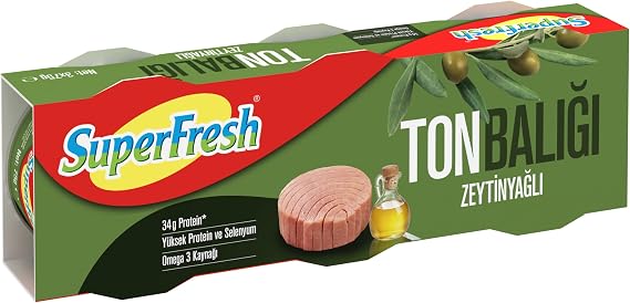 SuperFresh Konserve Ton Zeytinyağlı 75 Gr 3'lü Paket