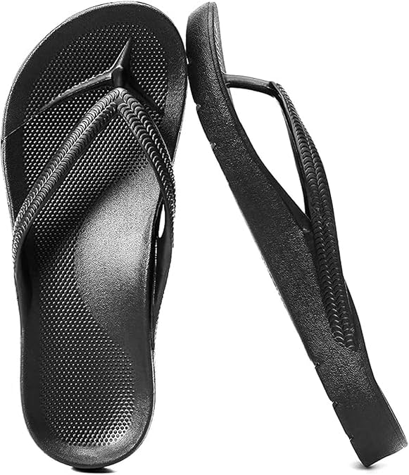 NWDEY Arch Support Flip Flops for Women Men Thick Sole Platform Sandals, Non-Slip Cushioning Thong