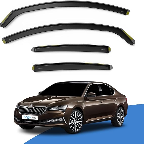 EdgeVisors Wind Deflectors Skoda Superb MK3 5Dr Liftback 2015-2024 4pc