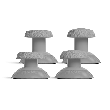 SCUF Valor PRO Thumbstick Replacement Kit 1 Short Concave, 1 Short Domed, 1 Long Concave, 1 Long Domed, Easy to Swap, Durable Light Gray