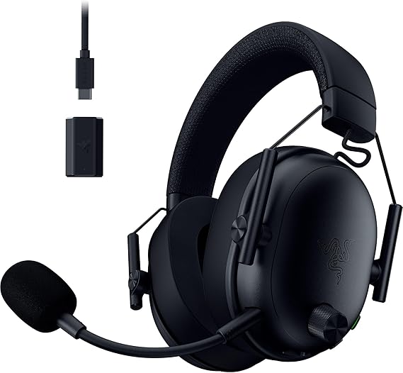 Razer BlackShark V3 - Wireless E-Sports Headset - TriForce 50mm Driver - Removable Broadband Microphone - THX Spatial Audio - Wireless 2.4 GHz & Bluetooth - FPS Profiles - PC/Mac | Black
